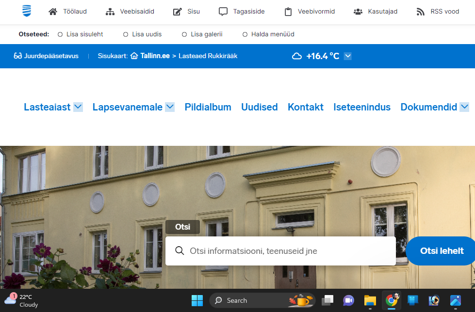 Tallinn.ee kodulehe halduse veebikoolitus